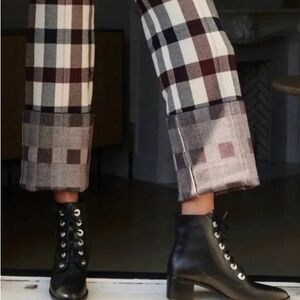 Freda Salvador Black Lace-Up Ace combat boot leather size 5